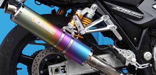 Moriwaki Slip-On Titanium Exhaust Yamaha 07-XJR1300